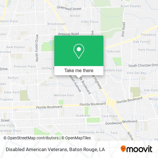 Disabled American Veterans map