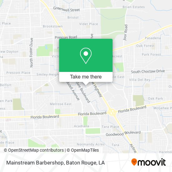 Mainstream Barbershop map