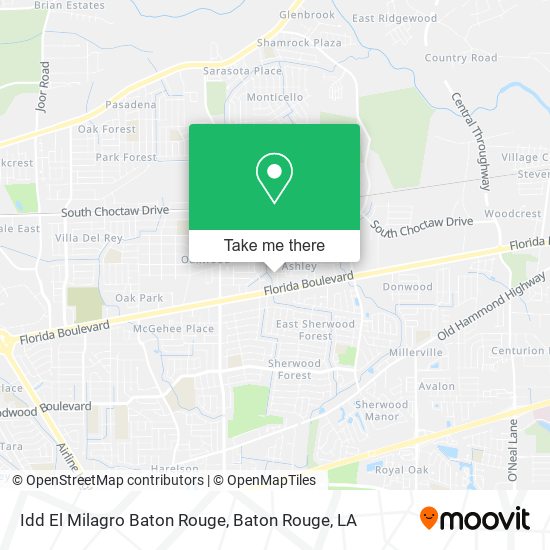 Idd El Milagro Baton Rouge map