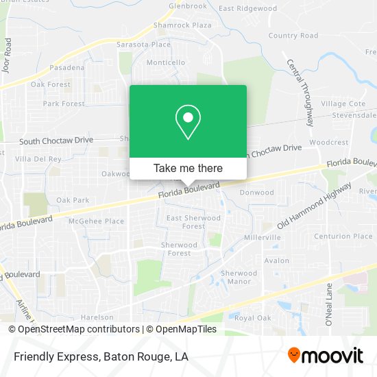 Mapa de Friendly Express