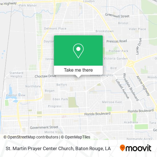 St. Martin Prayer Center Church map