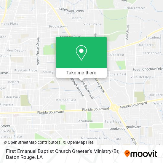 First Emanuel Baptist Church Greeter's Ministry / Br map