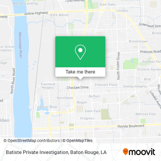 Batiste Private Investigation map
