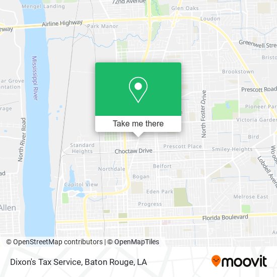 Dixon's Tax Service map