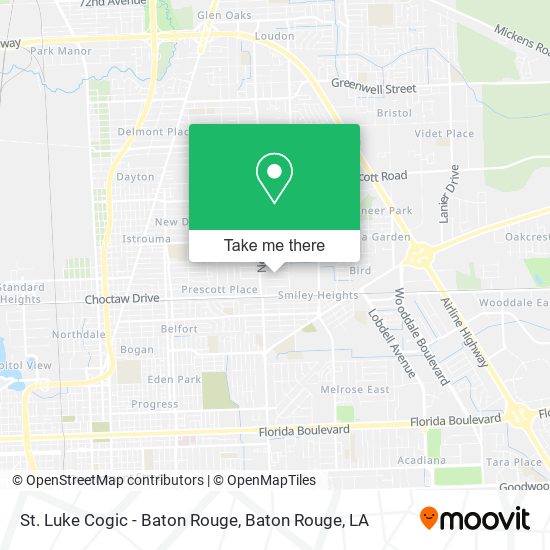 Mapa de St. Luke Cogic - Baton Rouge
