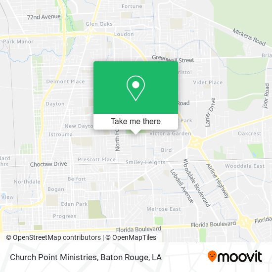 Church Point Ministries map