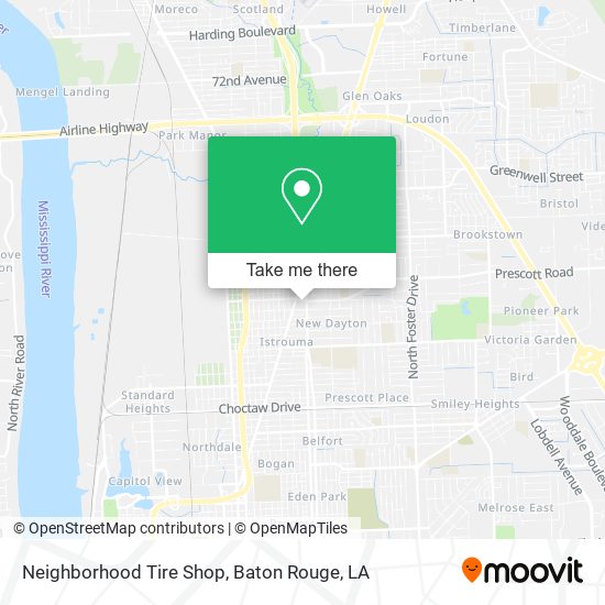 Mapa de Neighborhood Tire Shop