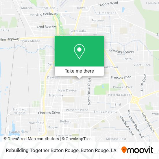 Rebuilding Together Baton Rouge map