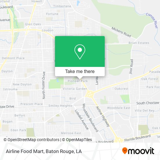 Airline Food Mart map