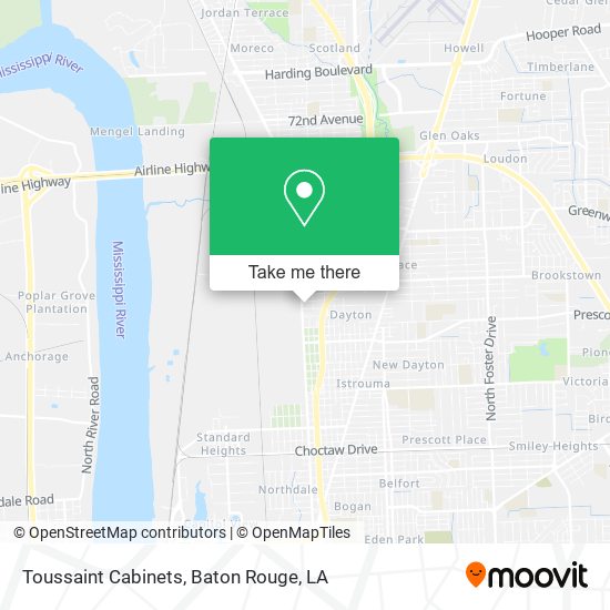 Toussaint Cabinets map