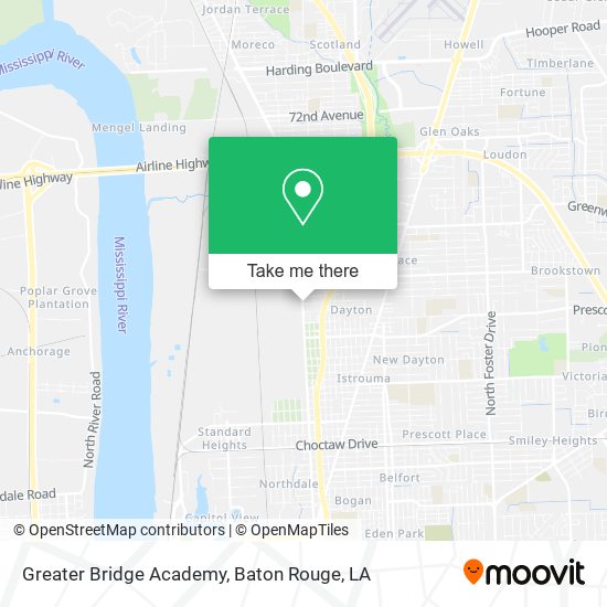 Mapa de Greater Bridge Academy
