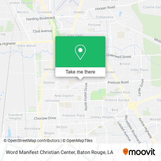 Word Manifest Christian Center map