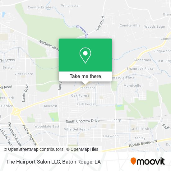 The Hairport Salon LLC map