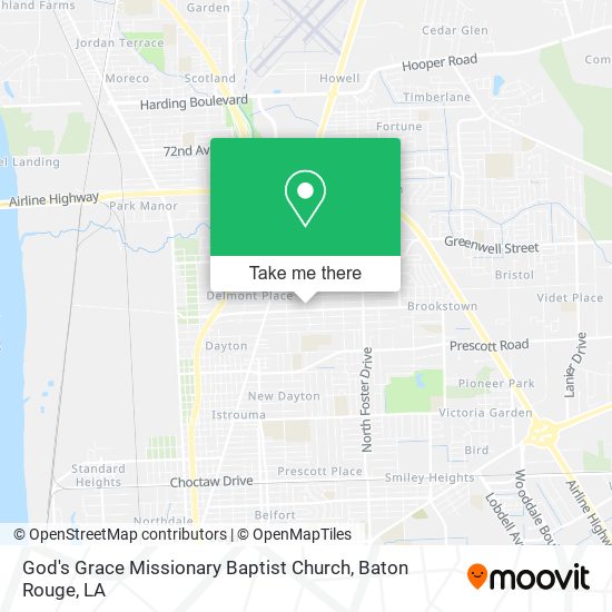 Mapa de God's Grace Missionary Baptist Church
