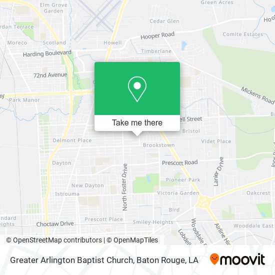 Greater Arlington Baptist Church map