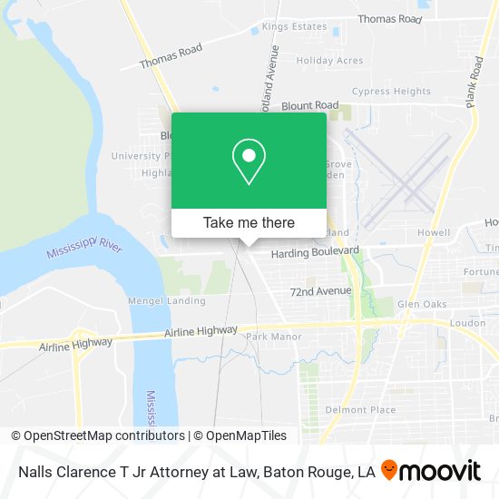 Mapa de Nalls Clarence T Jr Attorney at Law