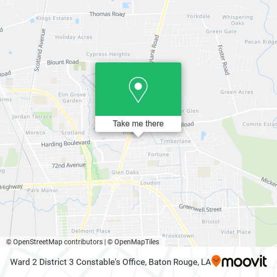 Mapa de Ward 2 District 3 Constable's Office