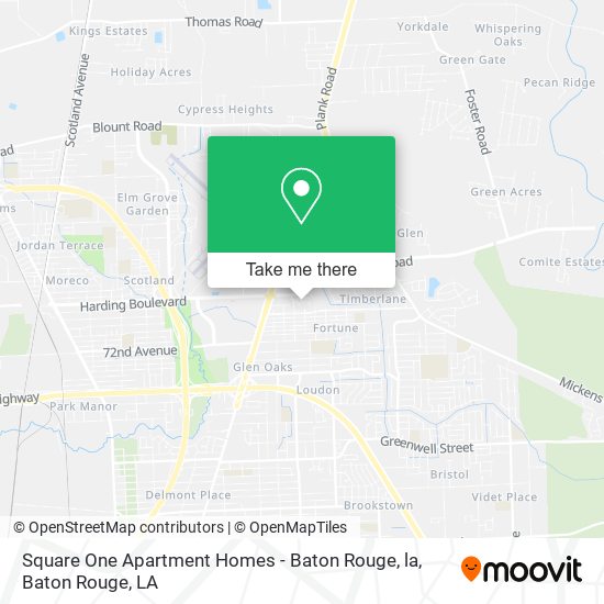 Square One Apartment Homes - Baton Rouge, la map