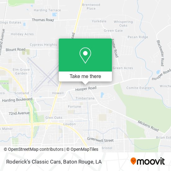 Roderick's Classic Cars map