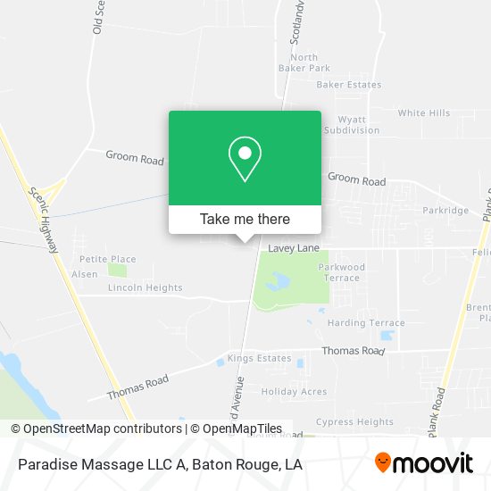 Mapa de Paradise Massage LLC A