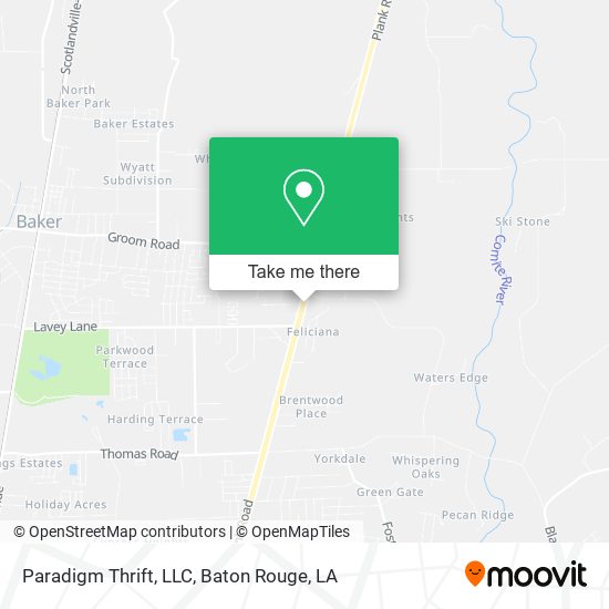 Mapa de Paradigm Thrift, LLC