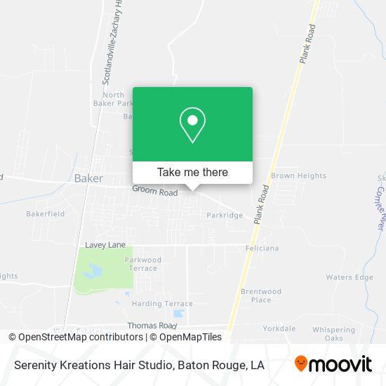Mapa de Serenity Kreations Hair Studio
