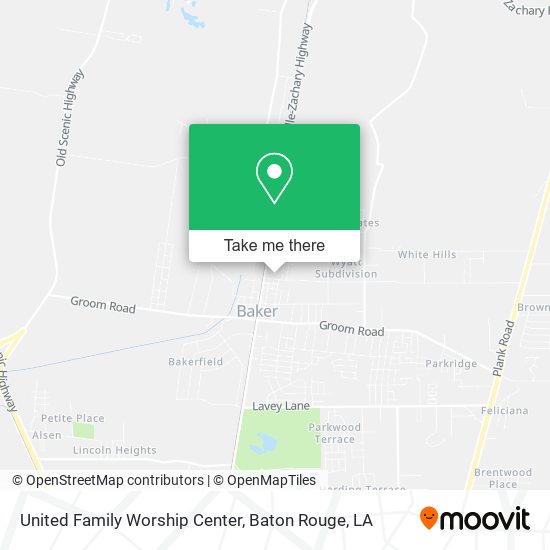 United Family Worship Center map