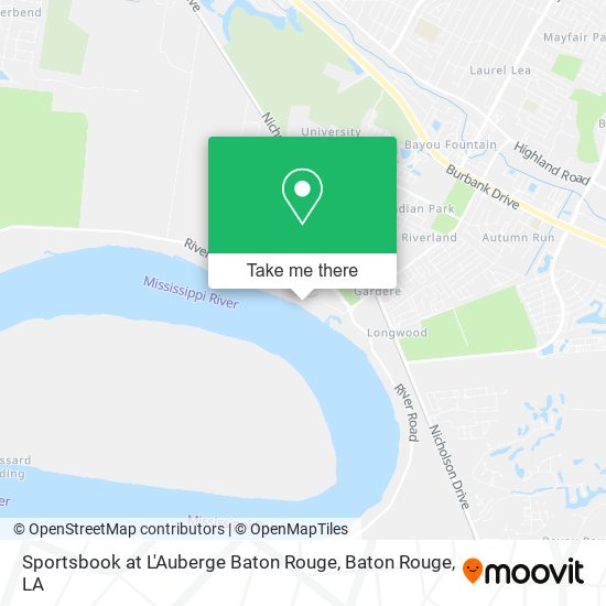 Mapa de Sportsbook at L'Auberge Baton Rouge