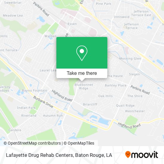 Mapa de Lafayette Drug Rehab Centers