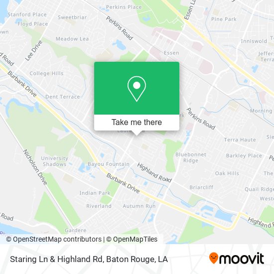 Mapa de Staring Ln & Highland Rd