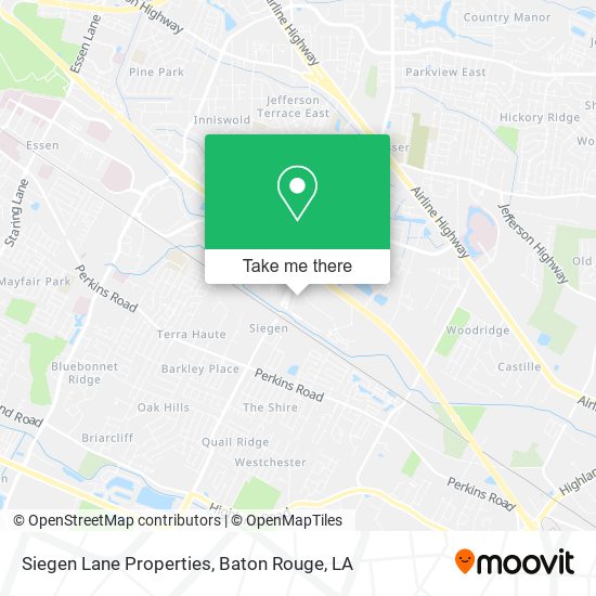 Siegen Lane Properties map