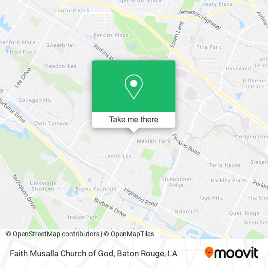 Faith Musalla Church of God map
