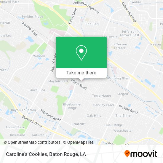 Caroline's Cookies map