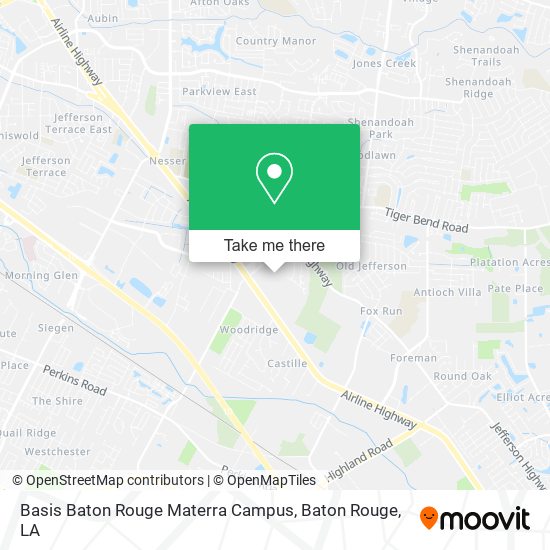 Basis Baton Rouge Materra Campus map