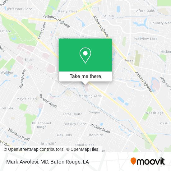 Mark Awolesi, MD map