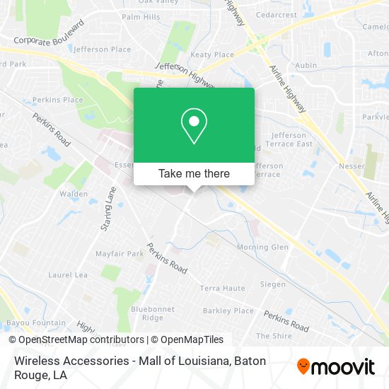 Wireless Accessories - Mall of Louisiana map