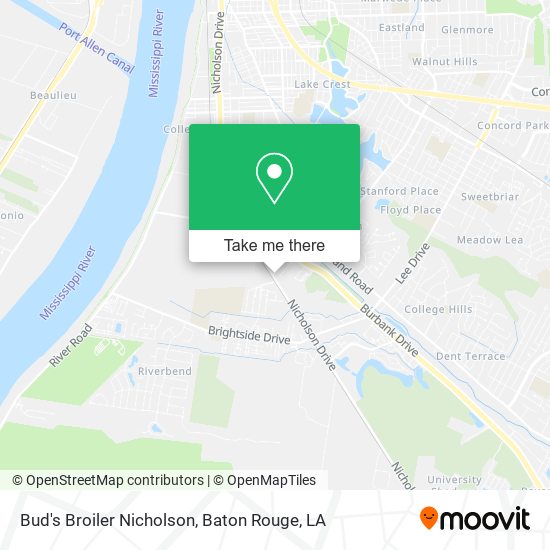 Bud's Broiler Nicholson map