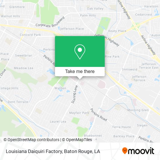 Mapa de Louisiana Daiquiri Factory
