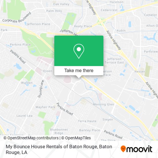 My Bounce House Rentals of Baton Rouge map