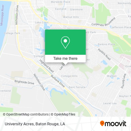 Mapa de University Acres