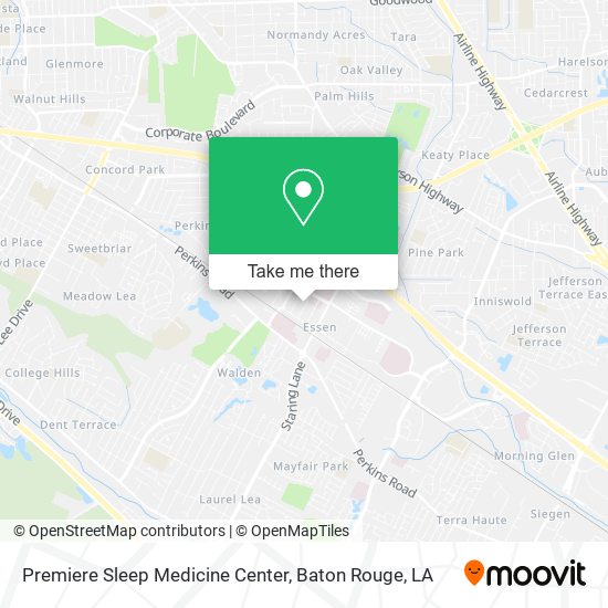 Mapa de Premiere Sleep Medicine Center