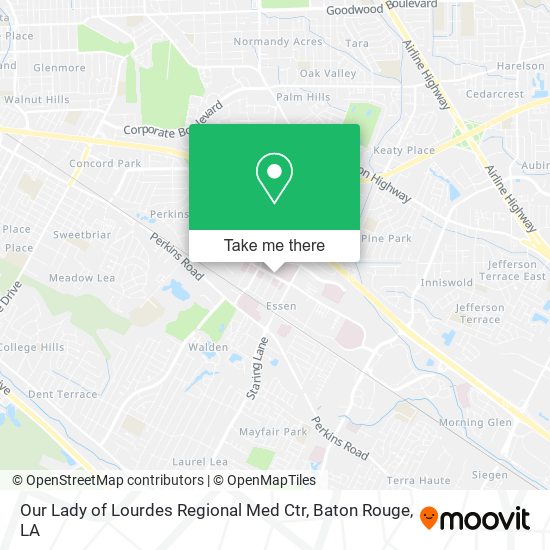 Mapa de Our Lady of Lourdes Regional Med Ctr