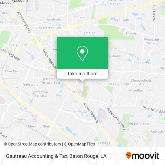 Mapa de Gautreau Accounting & Tax