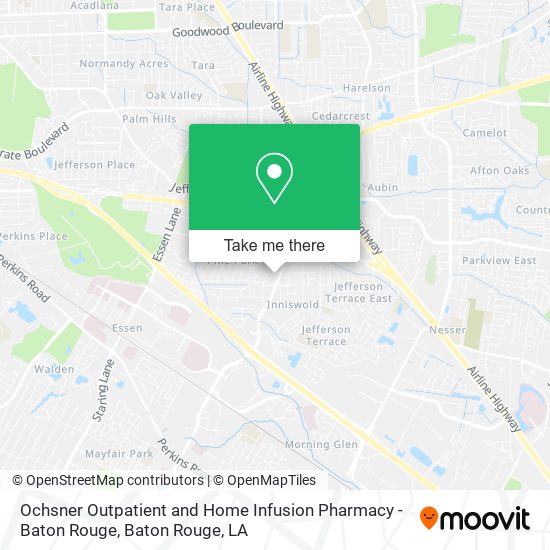 Ochsner Outpatient and Home Infusion Pharmacy - Baton Rouge map