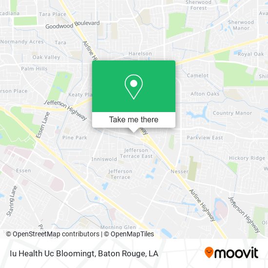 Iu Health Uc Bloomingt map
