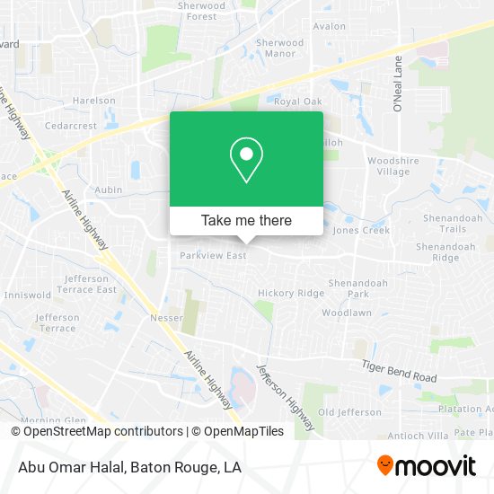 Abu Omar Halal map