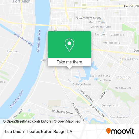 Lsu Union Theater map