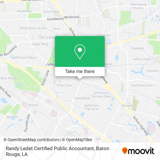 Mapa de Randy Ledet Certified Public Accountant
