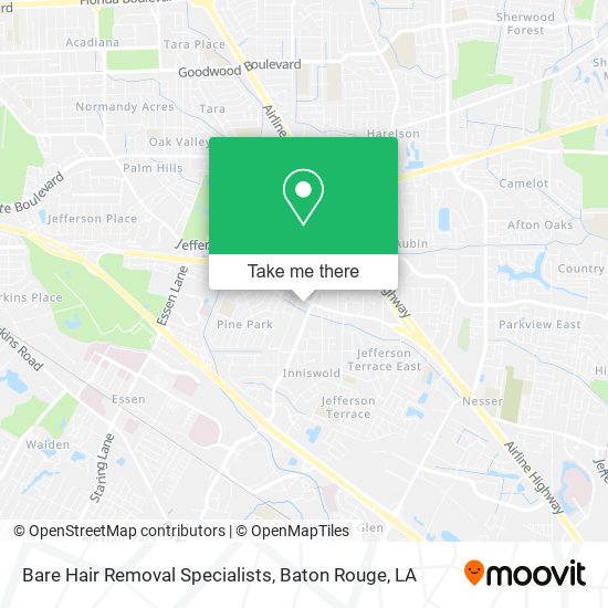 Mapa de Bare Hair Removal Specialists