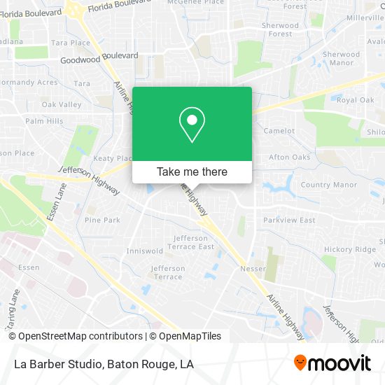 La Barber Studio map